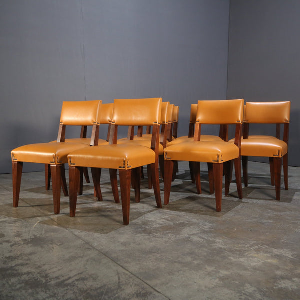 Caramel Brown Leather Chair @ REHAUS