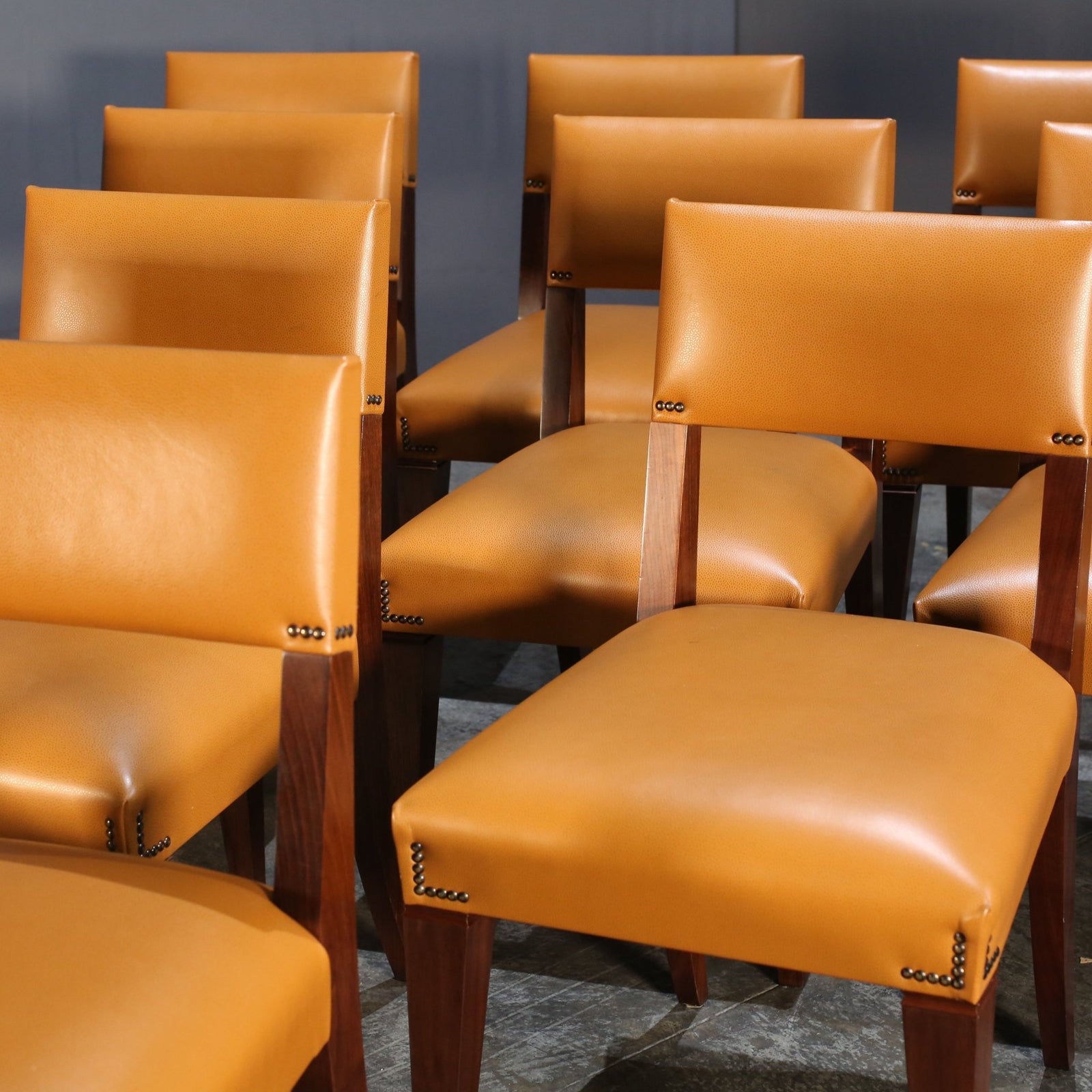 Caramel Brown Leather Chair @ REHAUS
