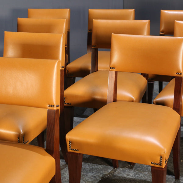 Caramel Brown Leather Chair @ REHAUS