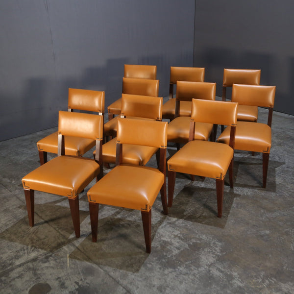 Caramel Brown Leather Chair @ REHAUS