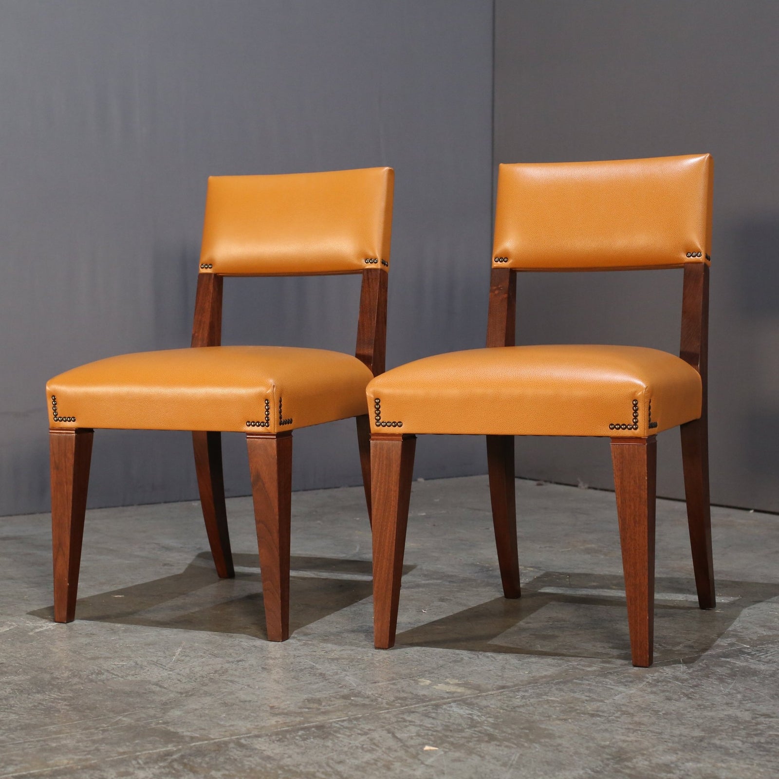 Caramel Brown Leather Chair @ REHAUS