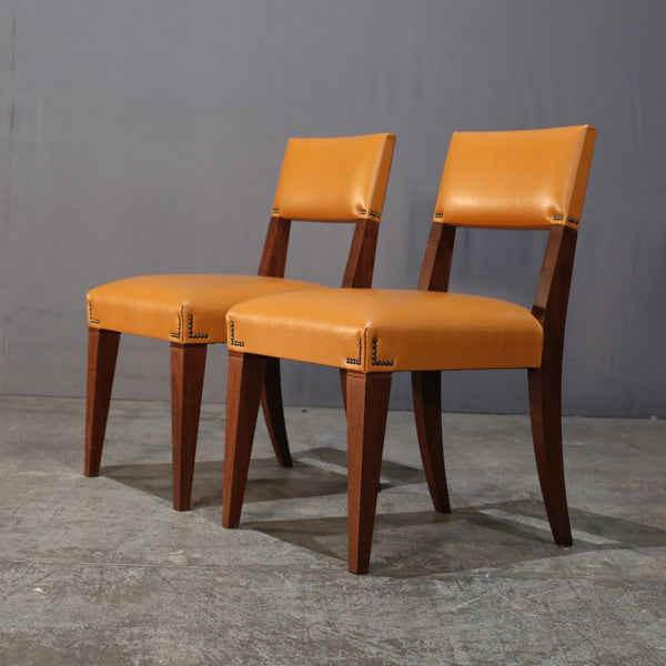 Caramel Brown Leather Chair @ REHAUS