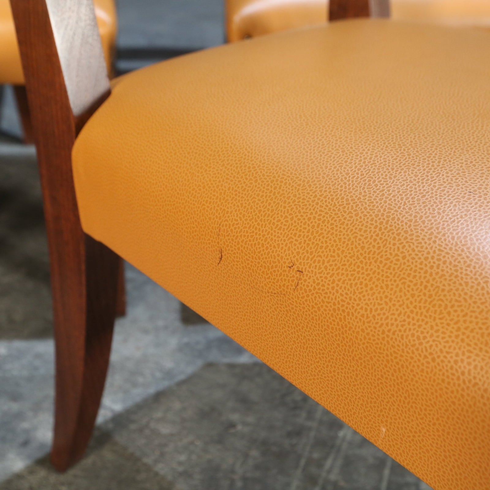 Caramel Brown Leather Chair @ REHAUS