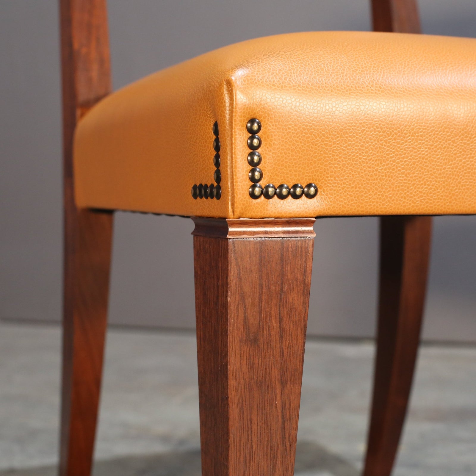 Caramel Brown Leather Chair @ REHAUS