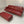 Cassina 253 Nest 2.5 - Seat Sofa & Bench Footstool - In Red Pelle Leather @ REHAUS
