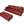Cassina 253 Nest 2.5 - Seat Sofa & Bench Footstool - In Red Pelle Leather @ REHAUS