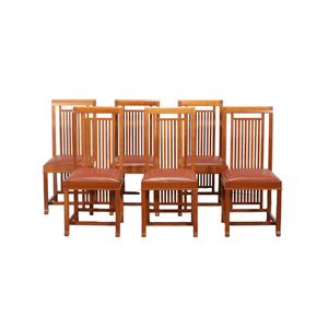 Cassina 614 Coonley 2 Chairs by Frank Lloyd Wright, Set of Six @ REHAUS