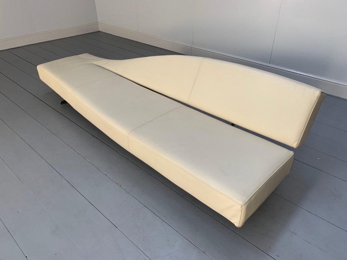 Cassina Aspen Sofa - In Ivory Pelle Leather @ REHAUS