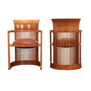 Cassina Barrel Chairs by Frank Lloyd Wright, Set of Two @ REHAUS