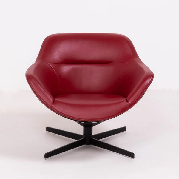 Cassina by Jean - Marie Massaud 277 Auckland Red Leather Lounge Armchair - REHAUS - Jean - Marie Massaud