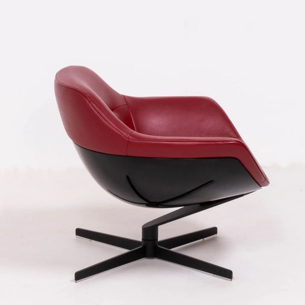 Cassina by Jean - Marie Massaud 277 Auckland Red Leather Lounge Armchair - REHAUS - Jean - Marie Massaud