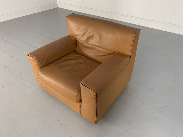 Cassina Sofa & 2 Armchairs - In Tan Brown Leather @ REHAUS