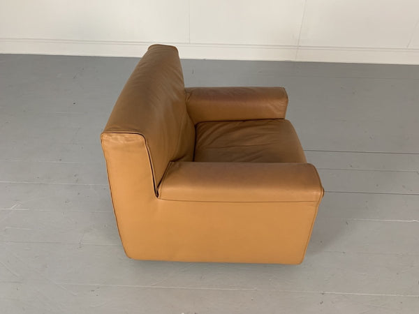 Cassina Sofa & 2 Armchairs - In Tan Brown Leather @ REHAUS