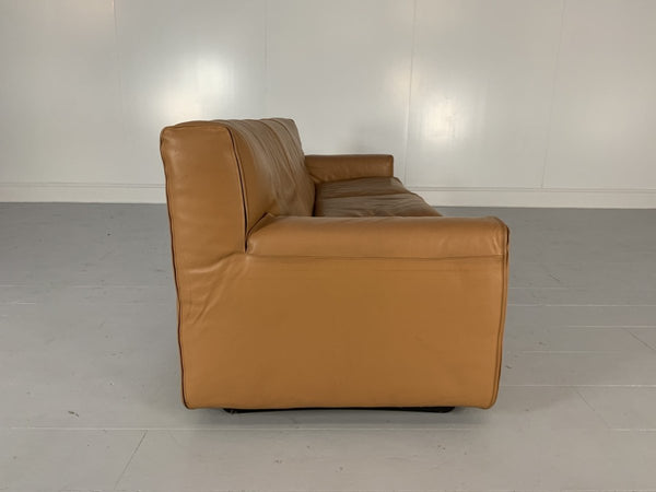 Cassina Sofa & 2 Armchairs - In Tan Brown Leather @ REHAUS