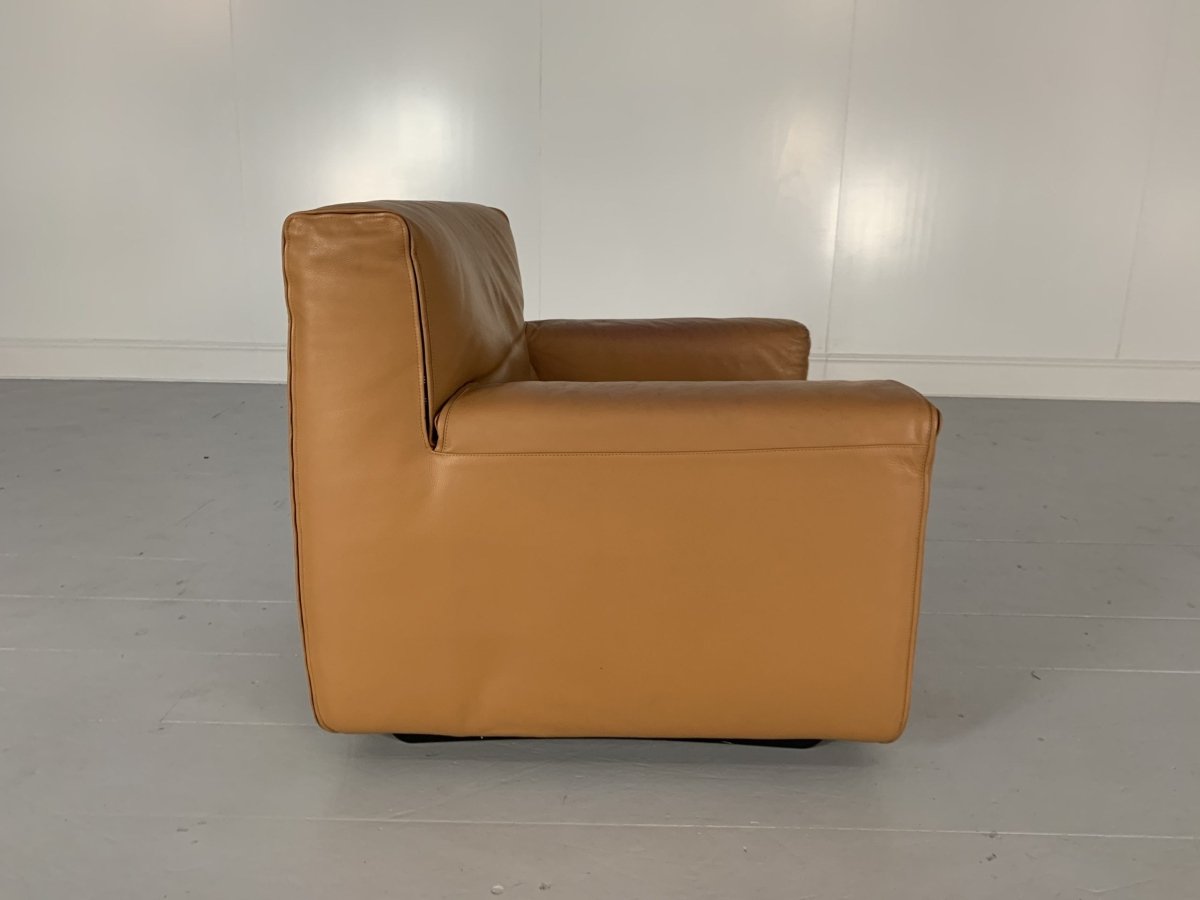Cassina Sofa & 2 Armchairs - In Tan Brown Leather @ REHAUS