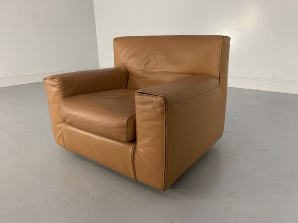 Cassina Sofa & 2 Armchairs - In Tan Brown Leather @ REHAUS