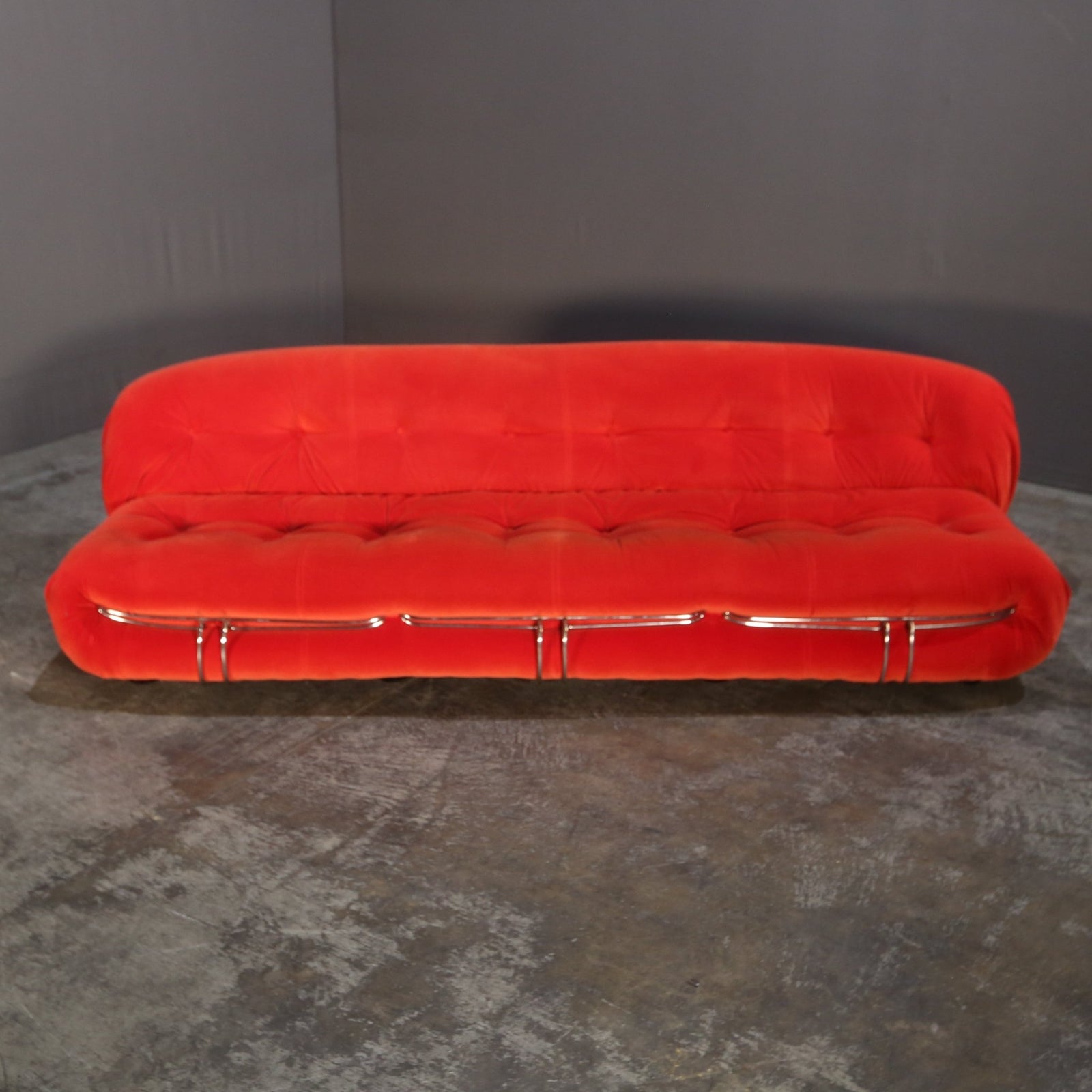 Cassina Soriana Three Seater Sofa and Ottoman by Afra & Tobia Scarpa @ REHAUS