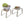 Ceramic Plant Bowls with Succulents, Set of Two @ REHAUS