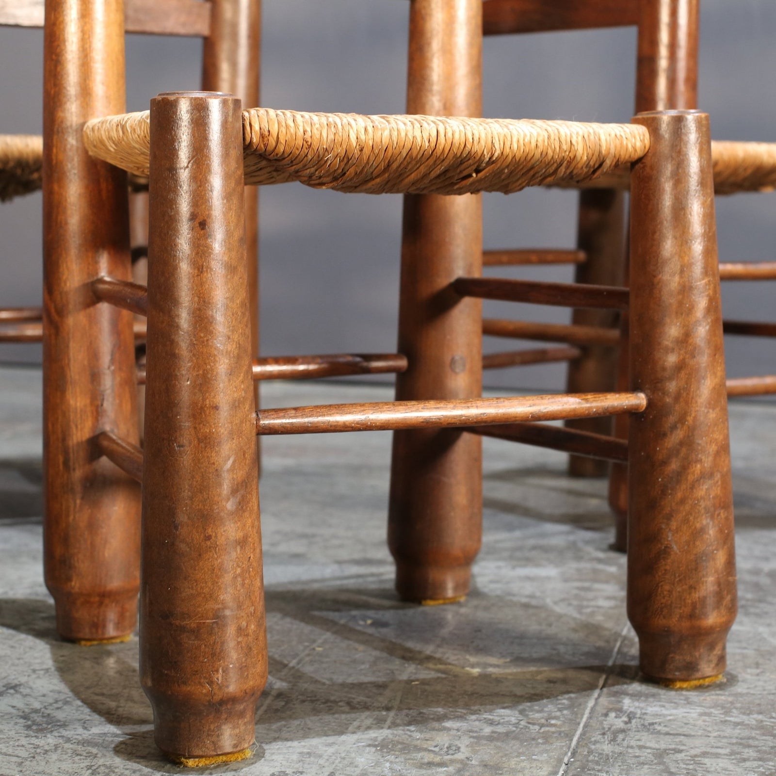 Charles Dudouyt Vintage Oak Dining Chair @ REHAUS