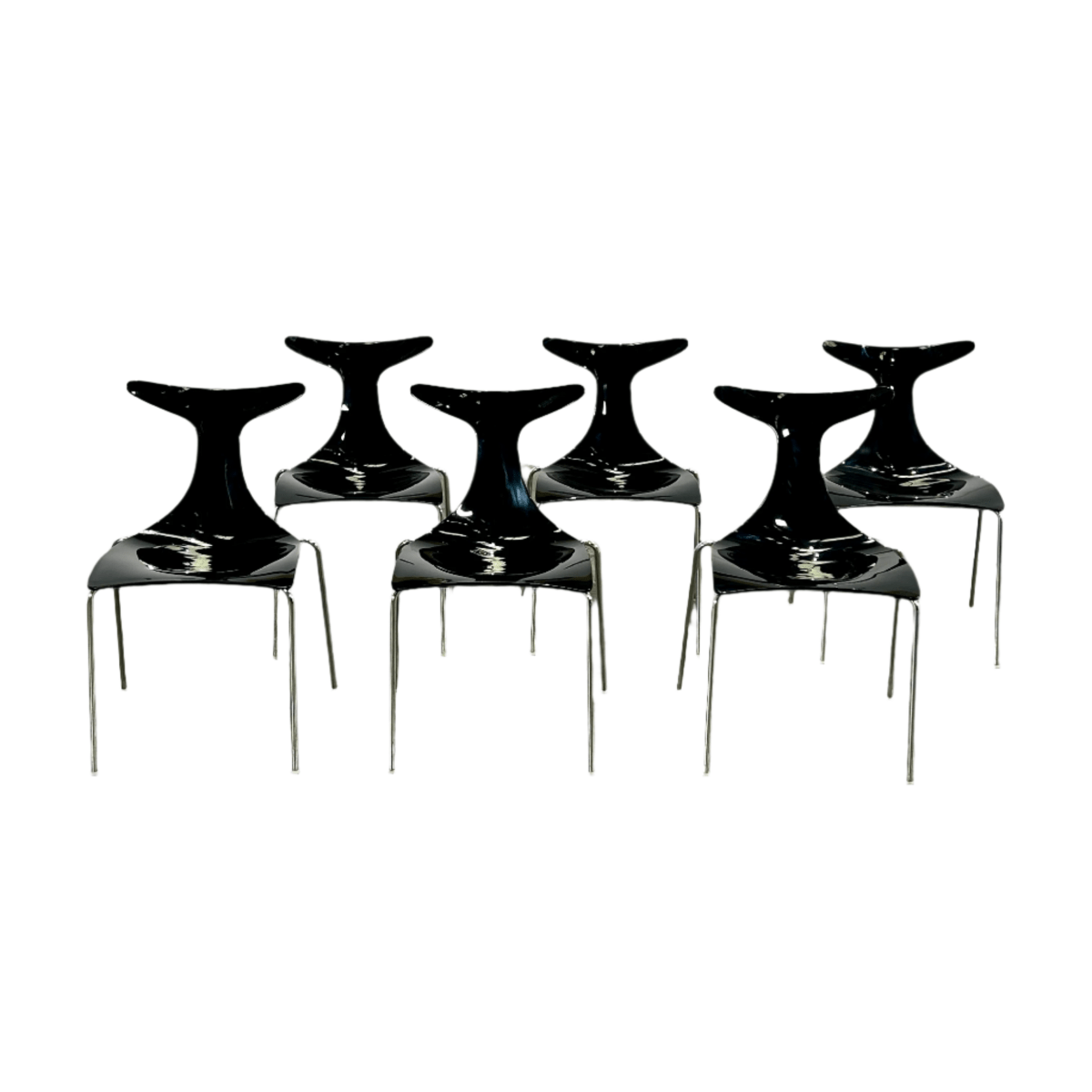 Ciacci Kreaty Delfy Dining Chairs by Gino Carollo, Set of Six @ REHAUS