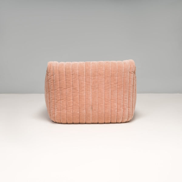 Cinna Ligne Roset Salmon Pink Sandra Armchair by Annie Hiéronimus, 1970s @ REHAUS