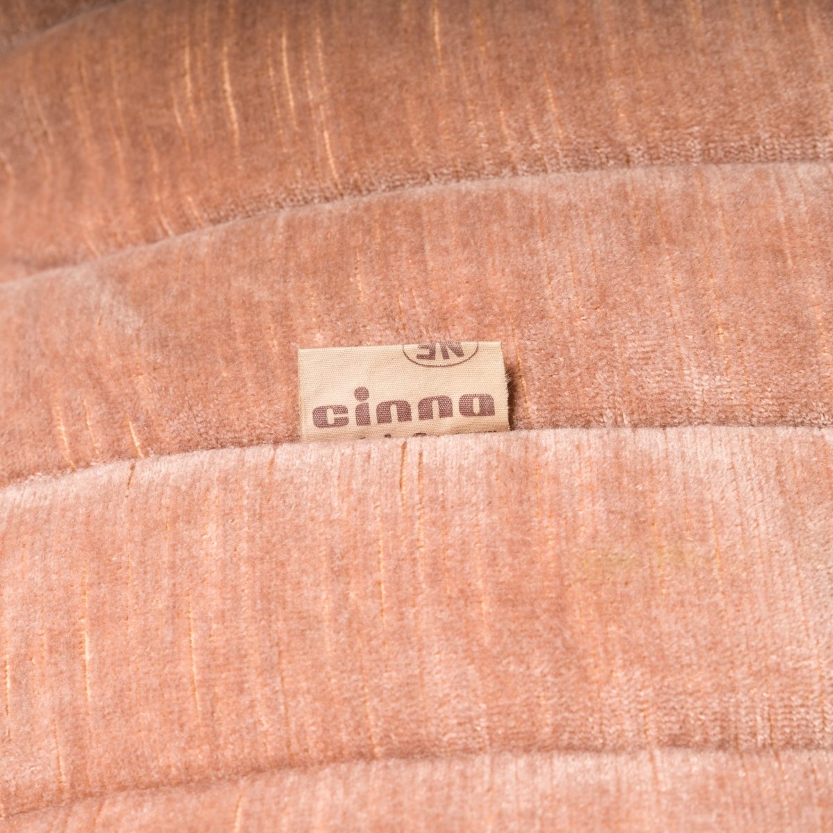 Cinna Ligne Roset Salmon Pink Sandra Armchair by Annie Hiéronimus, 1970s @ REHAUS