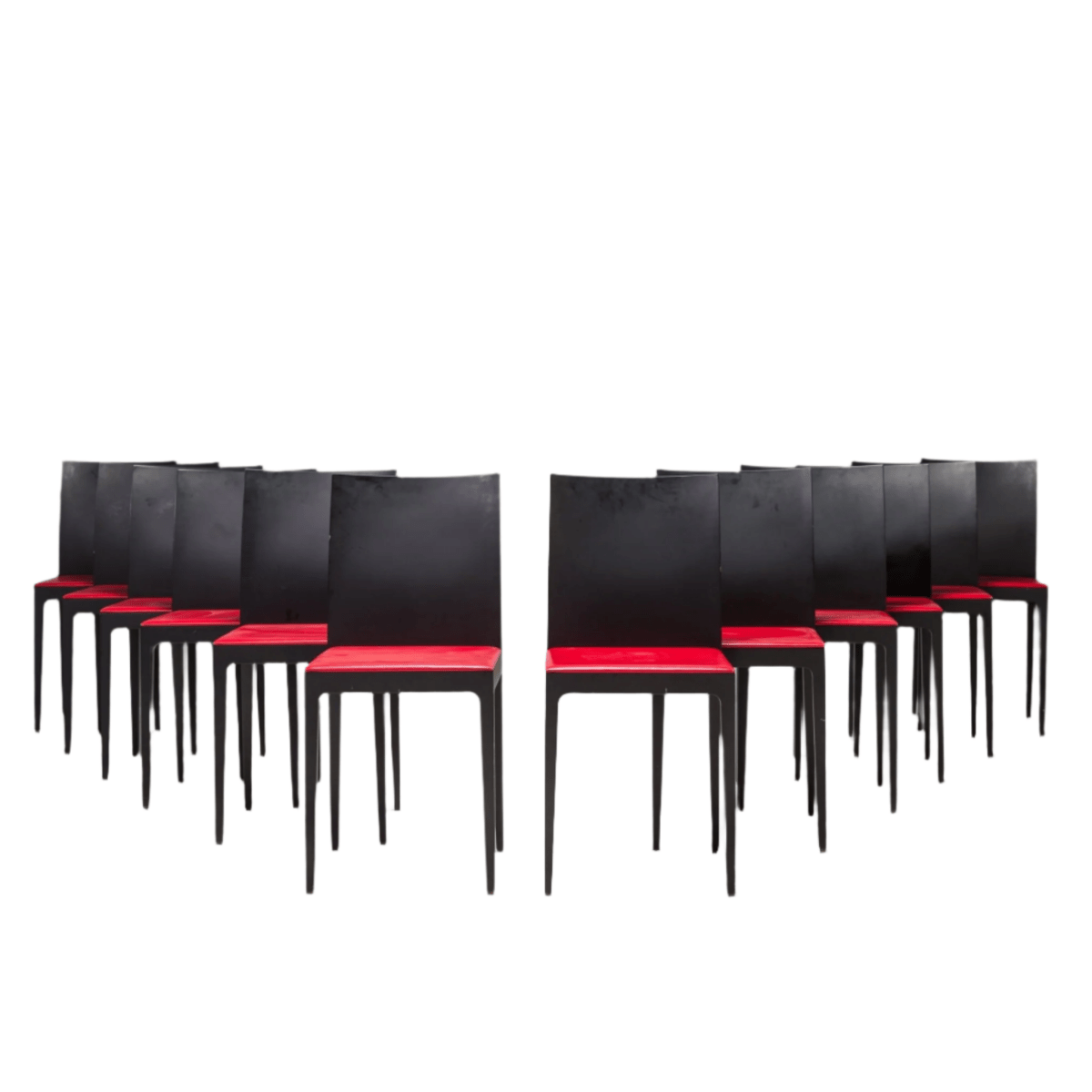 Crassevig by Ludovica & Roberto Palomba Anna R Black Oak Dining Chairs, Set of Twelve @ REHAUS