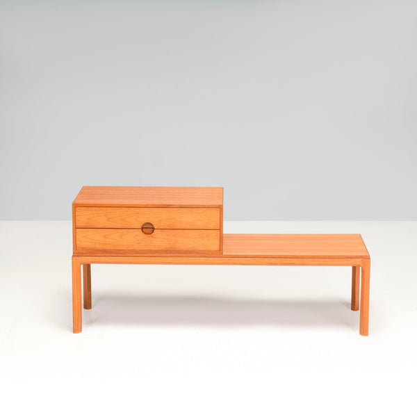 Danish Kai Kristiansen for Aksel Kjersgaard Teak Hallway Bench With Two Drawers - REHAUS - Danish Kai Kristiansen
