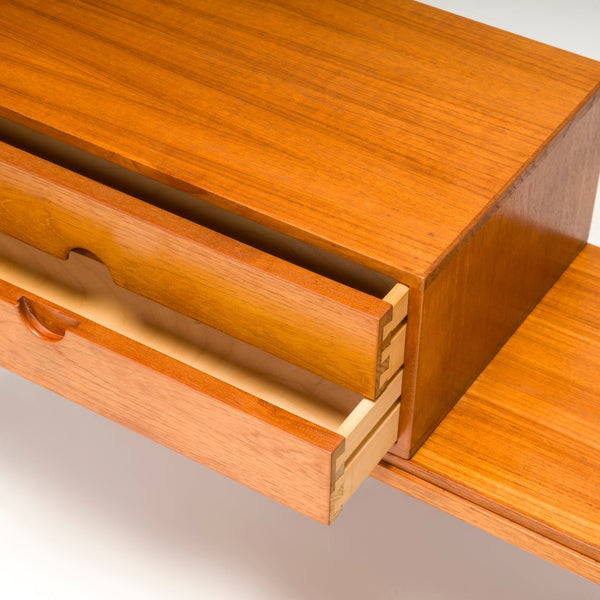 Danish Kai Kristiansen for Aksel Kjersgaard Teak Hallway Bench With Two Drawers - REHAUS - Danish Kai Kristiansen