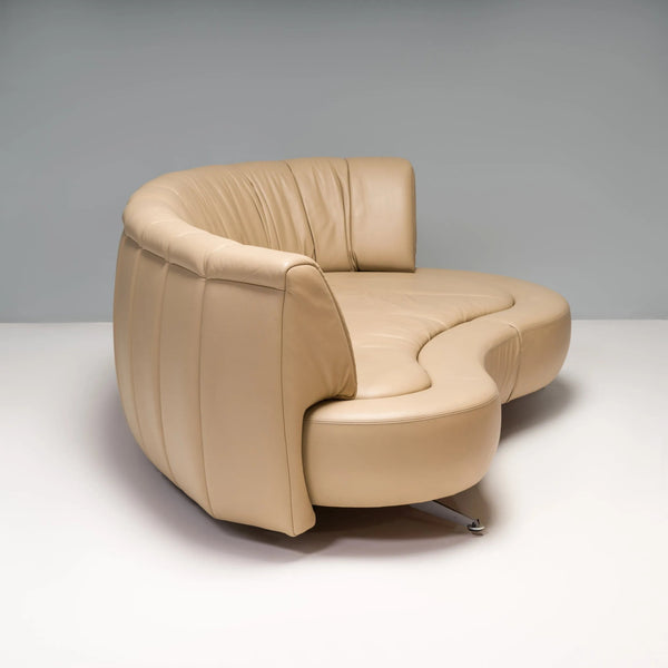 De Sede by Hugo de Ruiter Beige Leather DS - 164/29 Sofa - REHAUS - Hugo de Ruiter