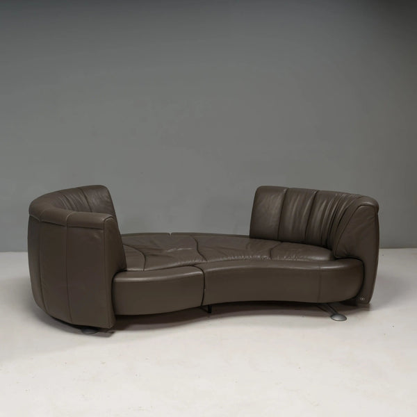 De Sede by Hugo de Ruiter Grey Leather DS - 164/29 Sofa - REHAUS - Hugo de Ruiter
