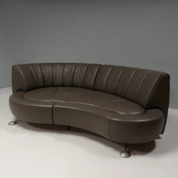 De Sede by Hugo de Ruiter Grey Leather DS - 164/29 Sofa - REHAUS - Hugo de Ruiter