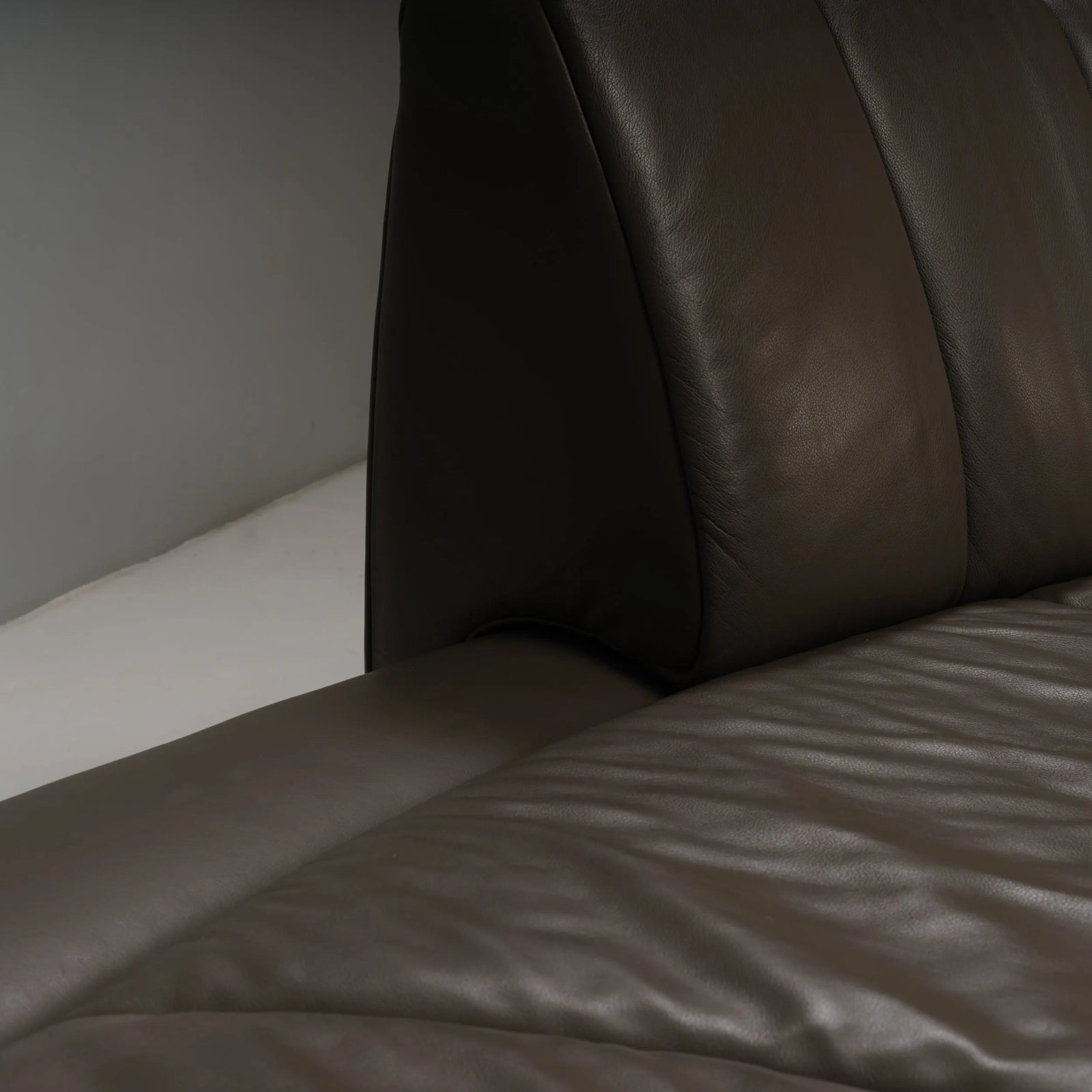 De Sede by Hugo de Ruiter Grey Leather DS - 164/29 Sofa - REHAUS - Hugo de Ruiter