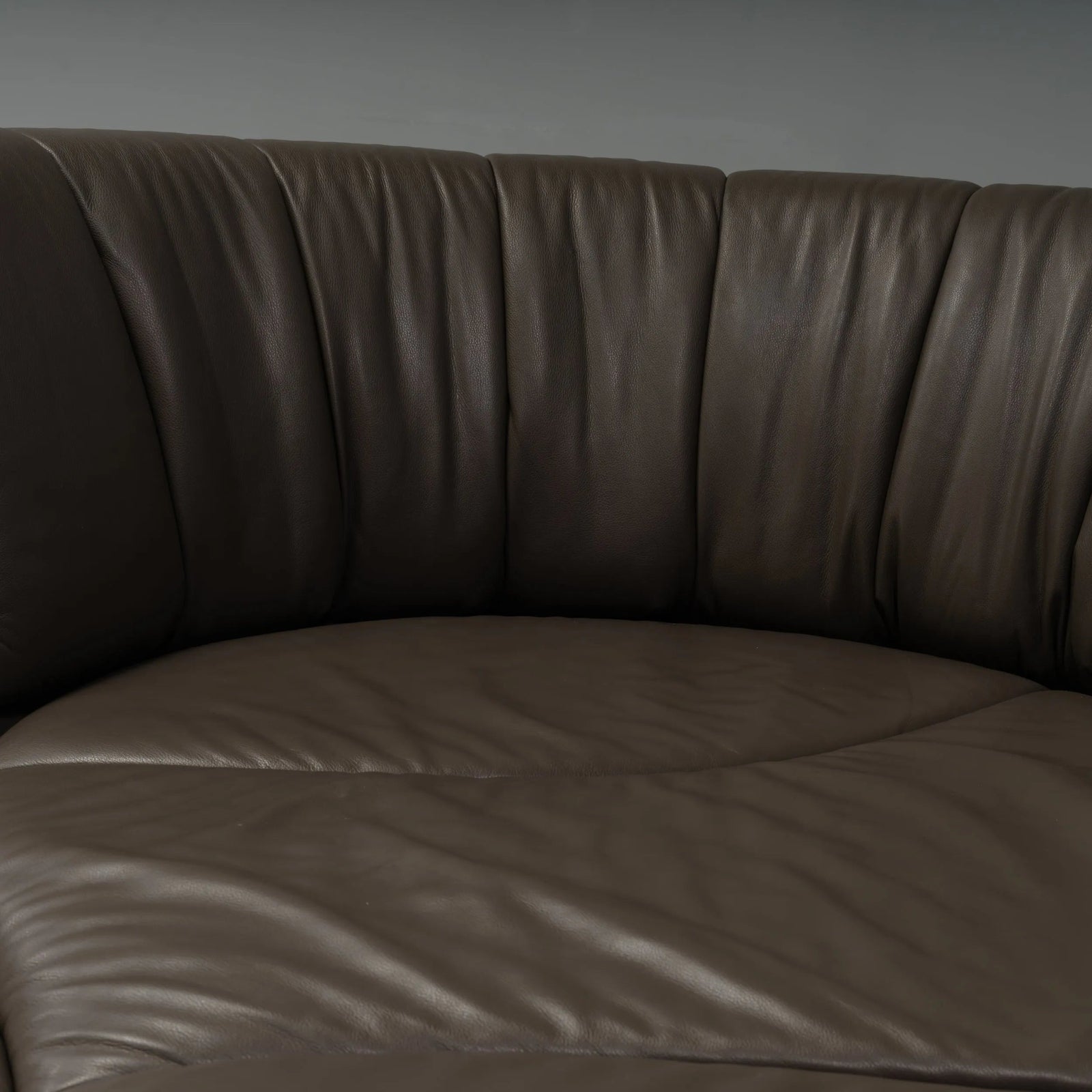 De Sede by Hugo de Ruiter Grey Leather DS - 164/29 Sofa - REHAUS - Hugo de Ruiter