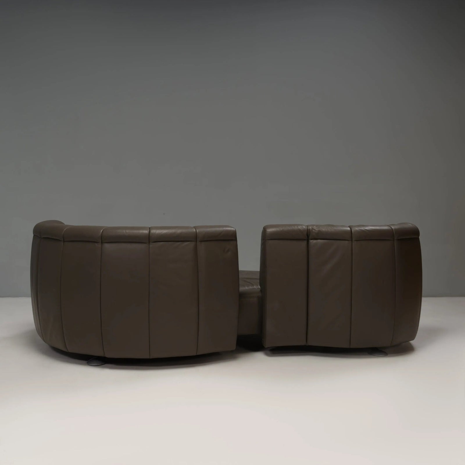 De Sede by Hugo de Ruiter Grey Leather DS - 164/29 Sofa - REHAUS - Hugo de Ruiter