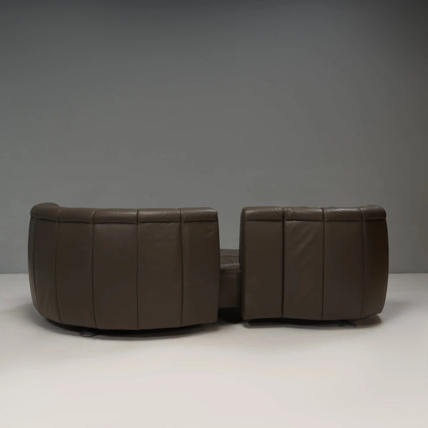De Sede by Hugo de Ruiter Grey Leather DS - 164/29 Sofa - REHAUS - Hugo de Ruiter