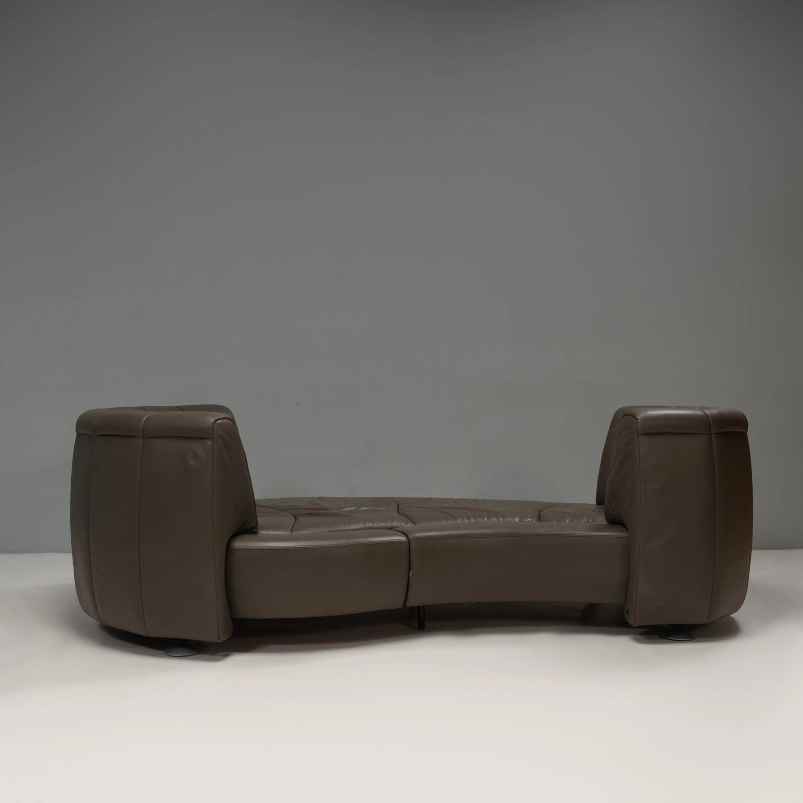De Sede by Hugo de Ruiter Grey Leather DS - 164/29 Sofa - REHAUS - Hugo de Ruiter