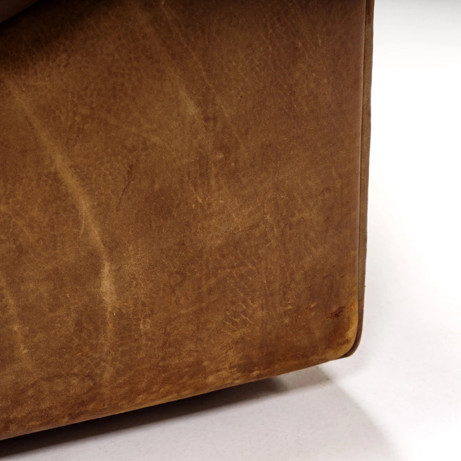 De Sede DS46 Brown Leather Sectional Sofa, 1970s, Set of 3 - REHAUS - De Sede