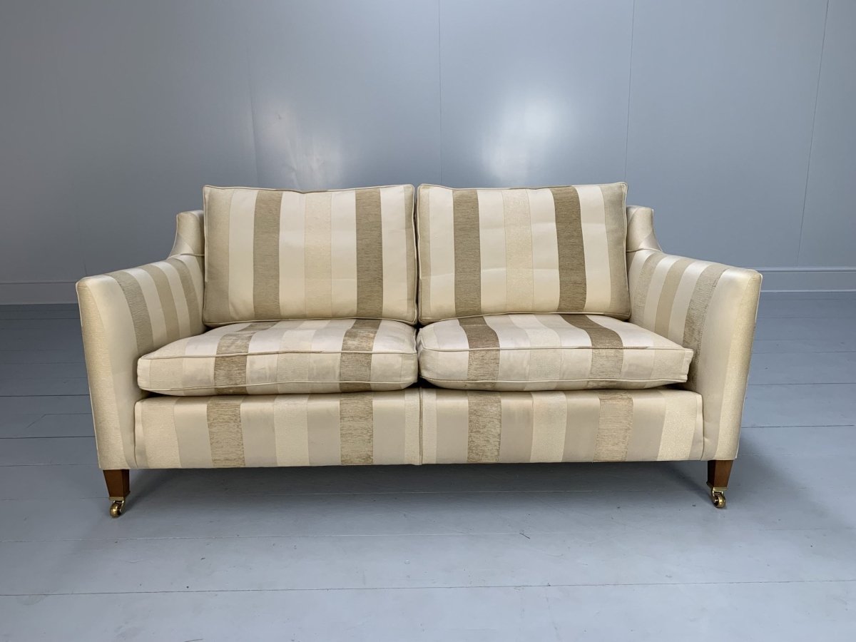 Duresta Villeneuve Sofa - 2.5 - Seat - In Ivory Gold Stripe @ REHAUS