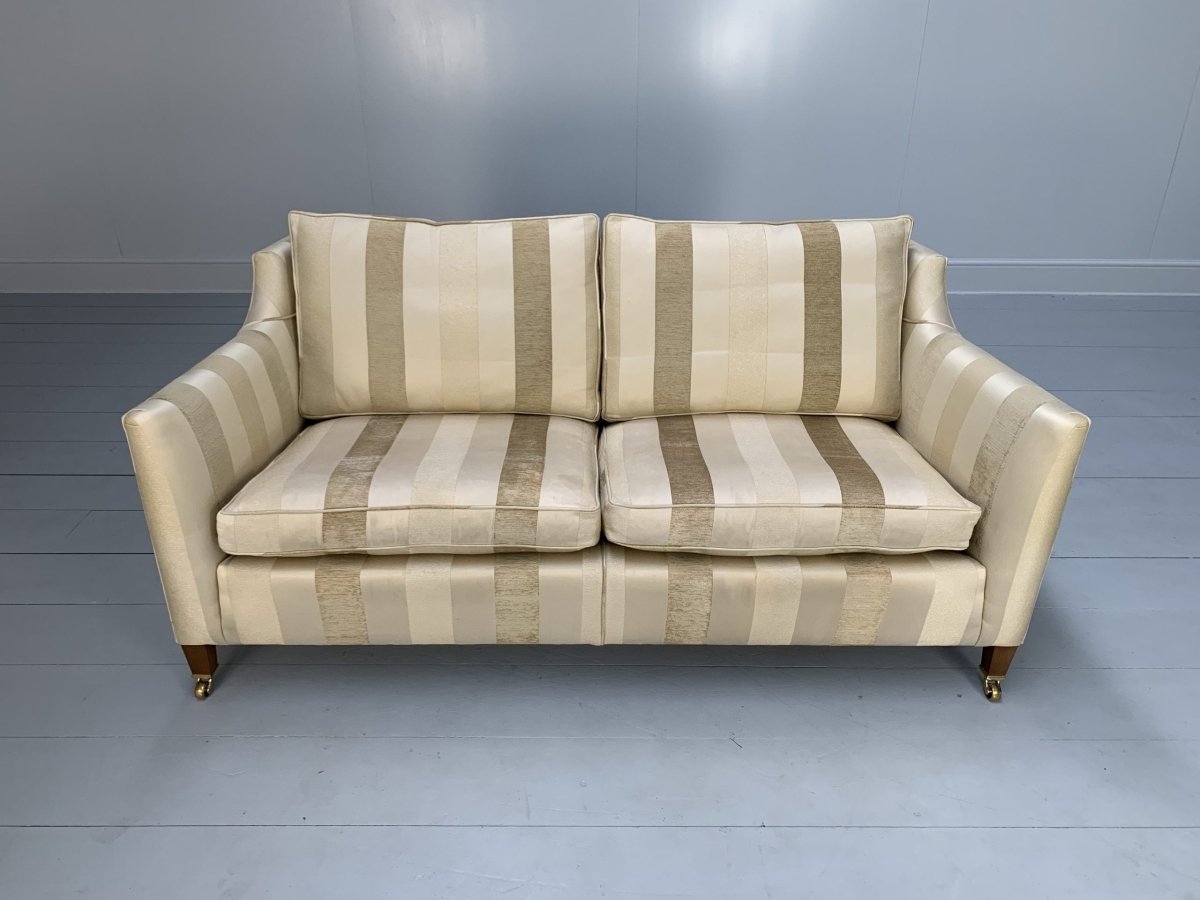 Duresta Villeneuve Sofa - 2.5 - Seat - In Ivory Gold Stripe @ REHAUS