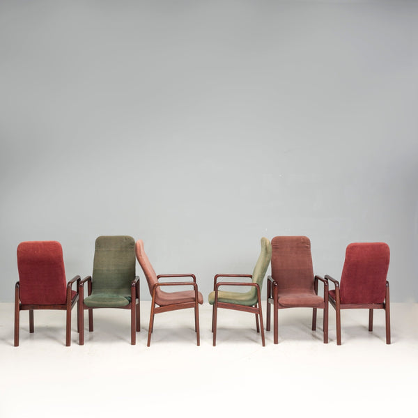 Dyrlund 1980s Rosewood Conference Armchairs, Set of Six - REHAUS - Dyrlund