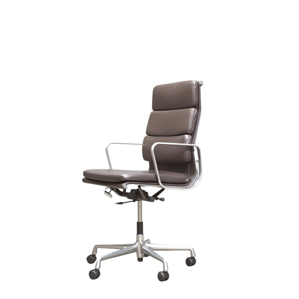 Eames Soft Pad EA219 High Back Leather Office Chair by Vitra @ REHAUS