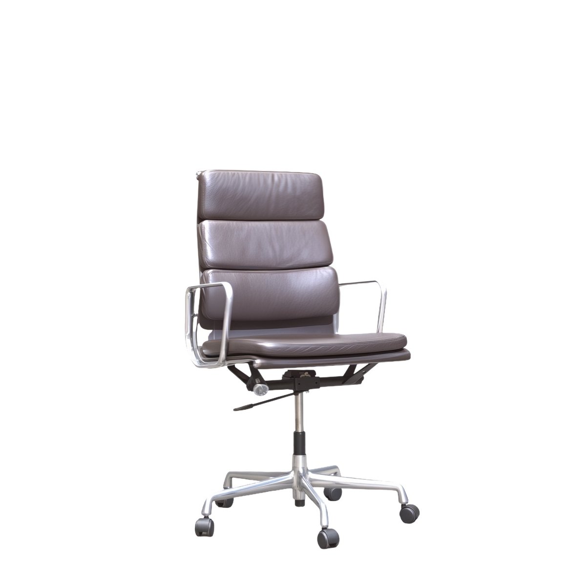 Eames Soft Pad EA219 High Back Leather Office Chair by Vitra @ REHAUS