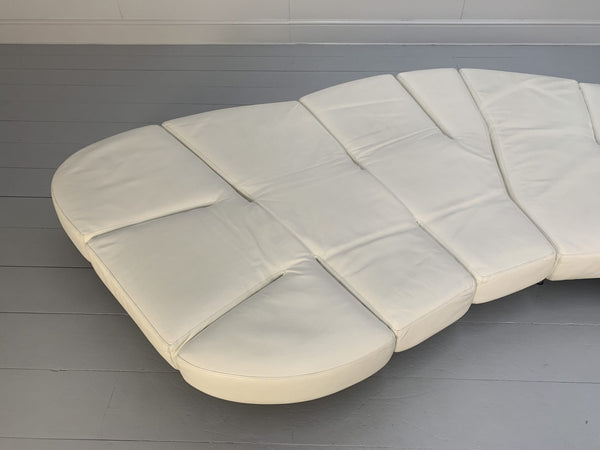 Edra Flap FLP010 SX Sofa - In White Leather @ REHAUS