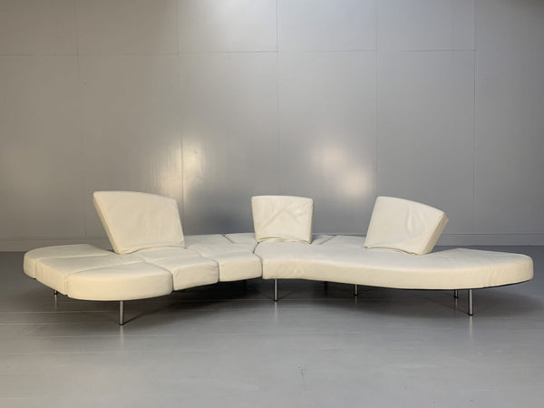 Edra Flap FLP010 SX Sofa - In White Leather @ REHAUS