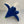 Edra Getsuen Lily Armchair - In Blue Velvet @ REHAUS