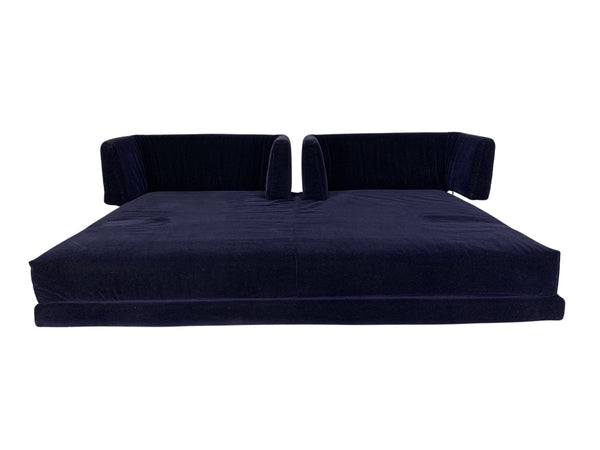 Edra L'Homme Et La Femme Daybed Sofa - In Navy Blue Mohair Velvet @ REHAUS
