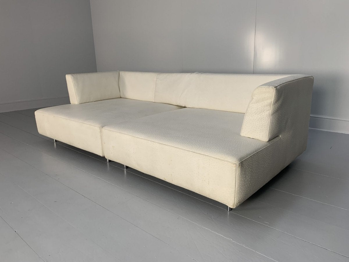Edra L'Homme Et La Femme Sofa - In Ostrich Leather @ REHAUS