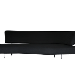 Edra Shark Sofa Chaise - In Jet Black Wool @ REHAUS