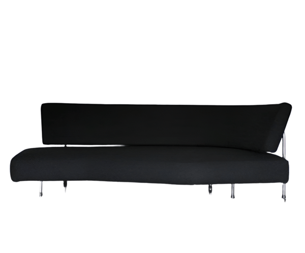 Edra Shark Sofa Chaise - In Jet Black Wool @ REHAUS